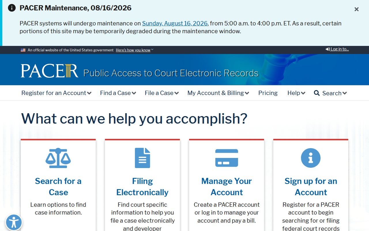 Conway County court records compared with federal PACER records