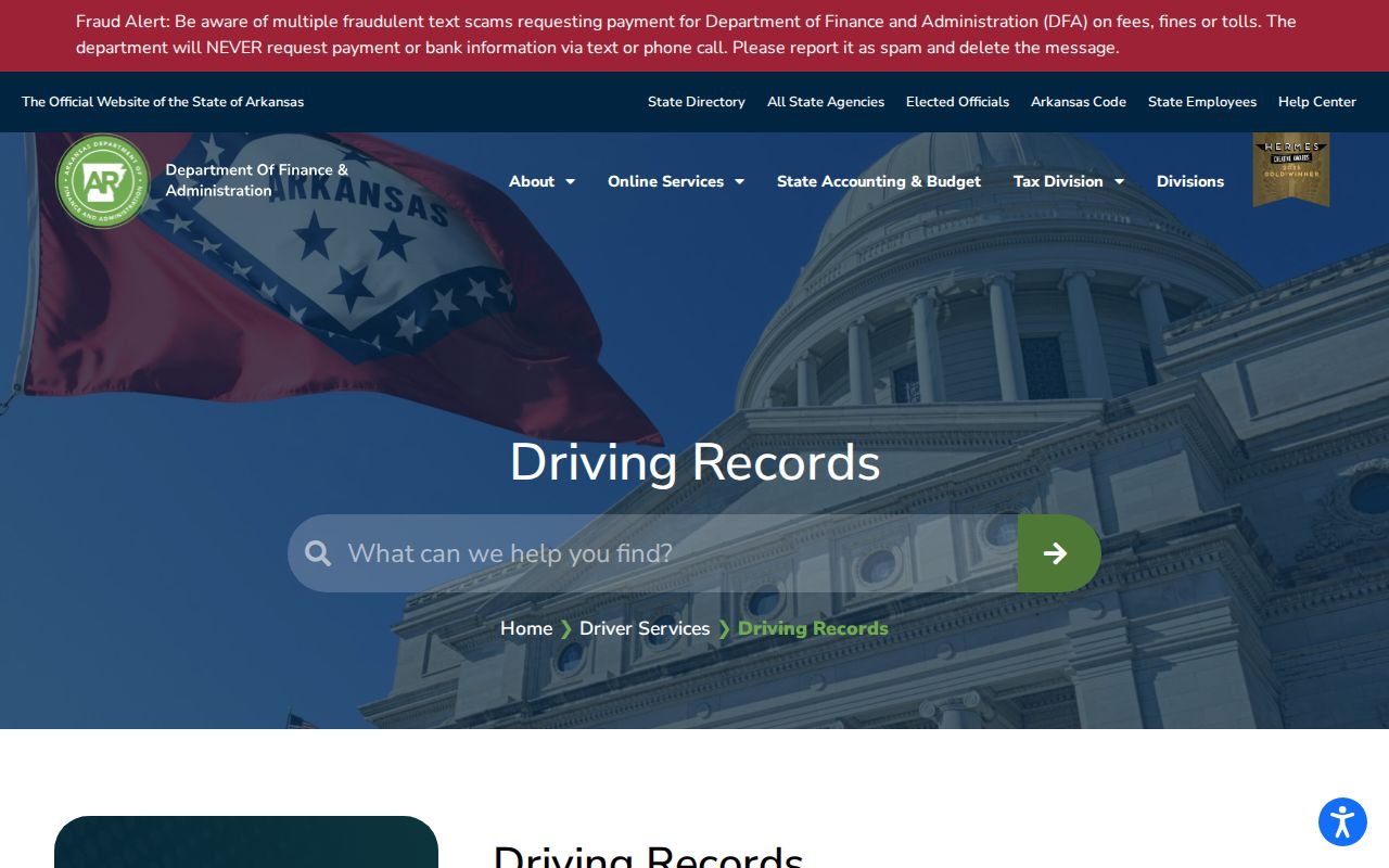 Conway County traffic court records compared with Arkansas DFA driver record channel